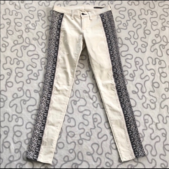 Rag and Bone embroidered lace jeans denim size 26 - Picture 2 of 7
